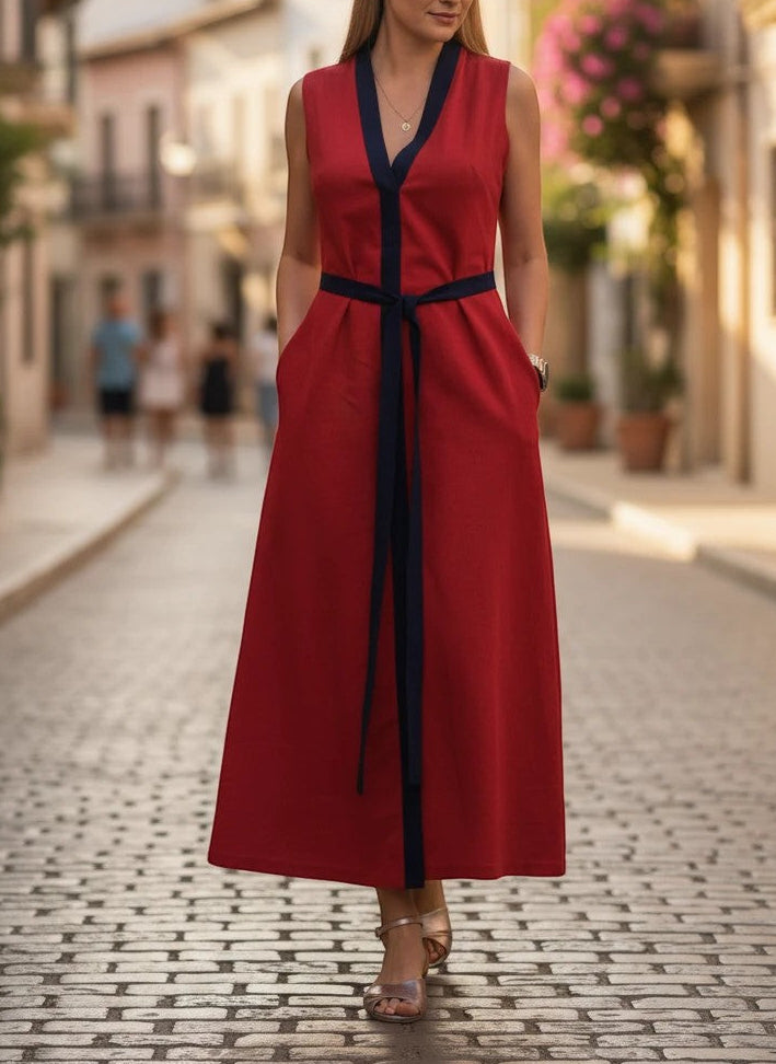 008 —  Vestido Equilibrio con cinturon