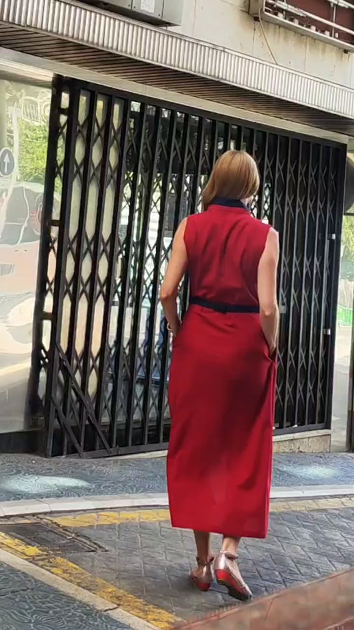 008 —  Vestido Equilibrio con cinturon
